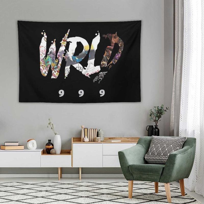 Rapper Tapestry Juice Wrld Wall Hanging Room Decor Hip Hop Tapestry for Bedroom Dorm