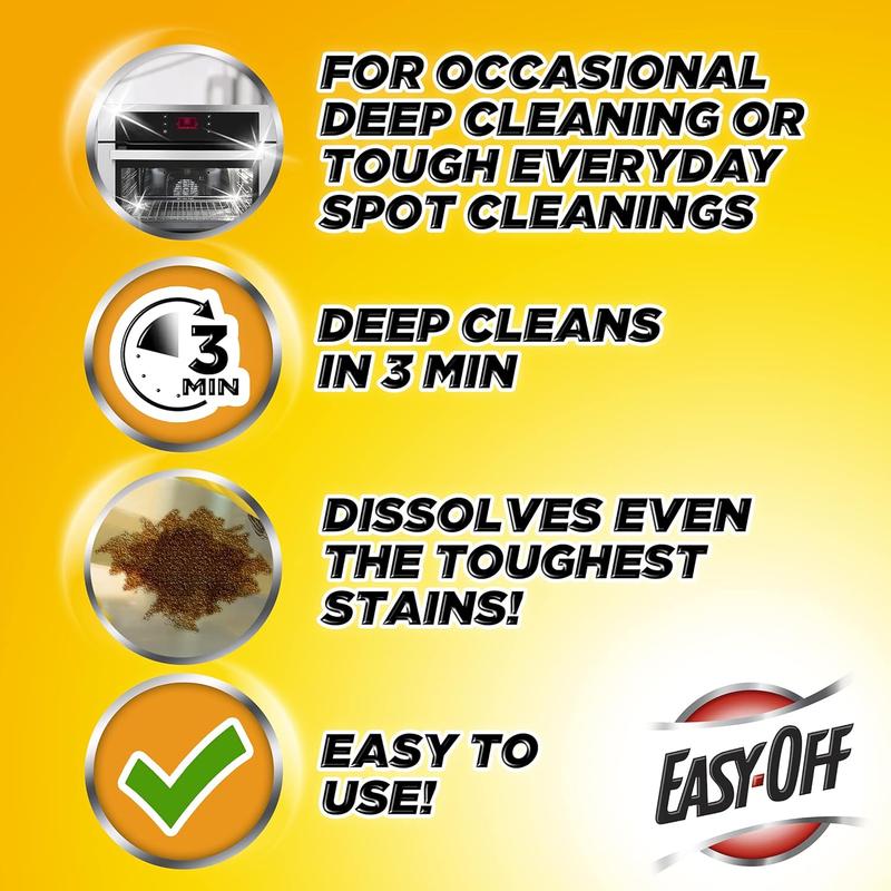 Easy-Off Heavy Duty Oven Cleaner Spray, Regular Scent, Removes Grease, 14.5 ounce (Pack Of 1)