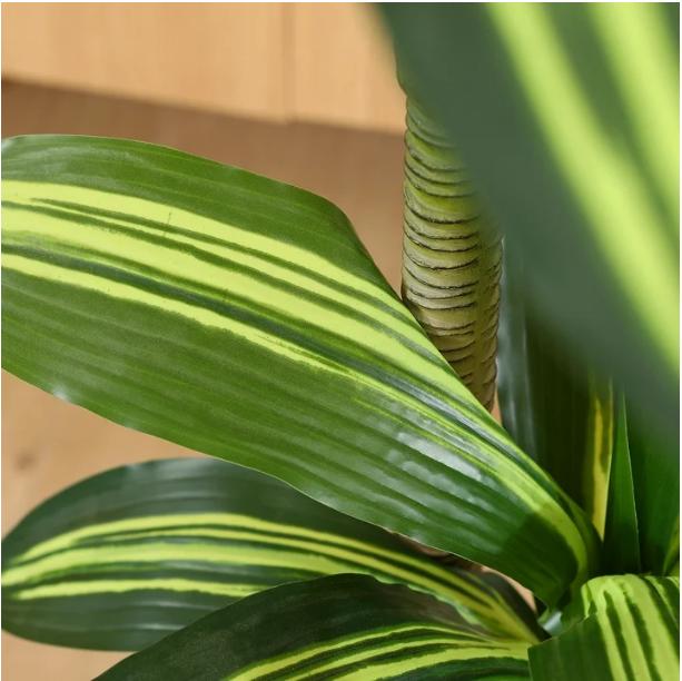 5ft Dracaena Tree Faux Plants in Pot - Perfect for Home, Office, Living Room, and Patio Decor