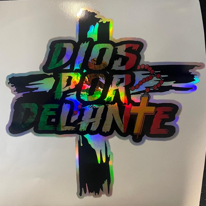 Religious holographic decal