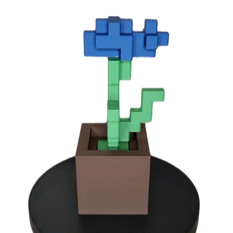 Minecraft Inspired Cornflower  Decorative Plants