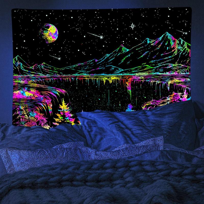 Fantasy Starry Sky Pattern Decorative Tapestry, 1 Count Modern Hanging Blanket, Wall Art Poster for Home Bedroom Living Room