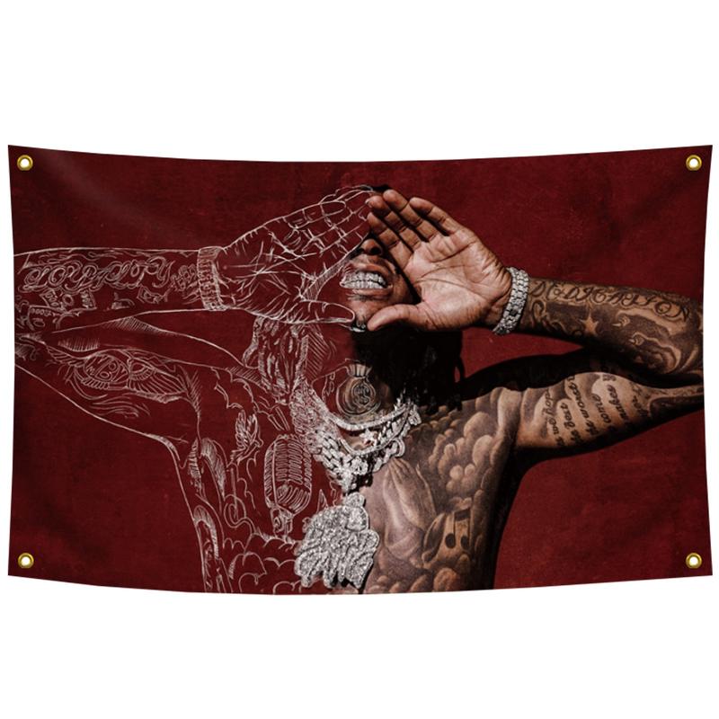 Moneybg Yo Speak Now rapper Flag 3x5 Ft Tapestry Decor