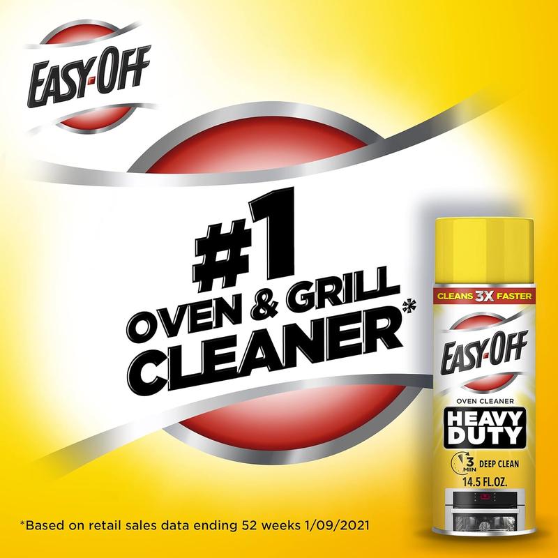 Easy-Off Heavy Duty Oven Cleaner Spray, Regular Scent, Removes Grease, 14.5 ounce (Pack Of 1)