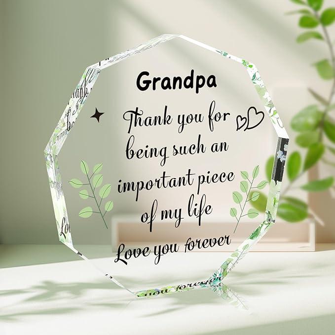 Grandpa Gifts for Grandpa Acrylics Fathers Day Grandpa Gifts for Grandpa Good Gifts for Grandpas Gifts for Grandpa Birthday Gifts for Grandpa Gift for Grandpa Decor Ornaments Box Christmas Halloween Room Basket Decoration