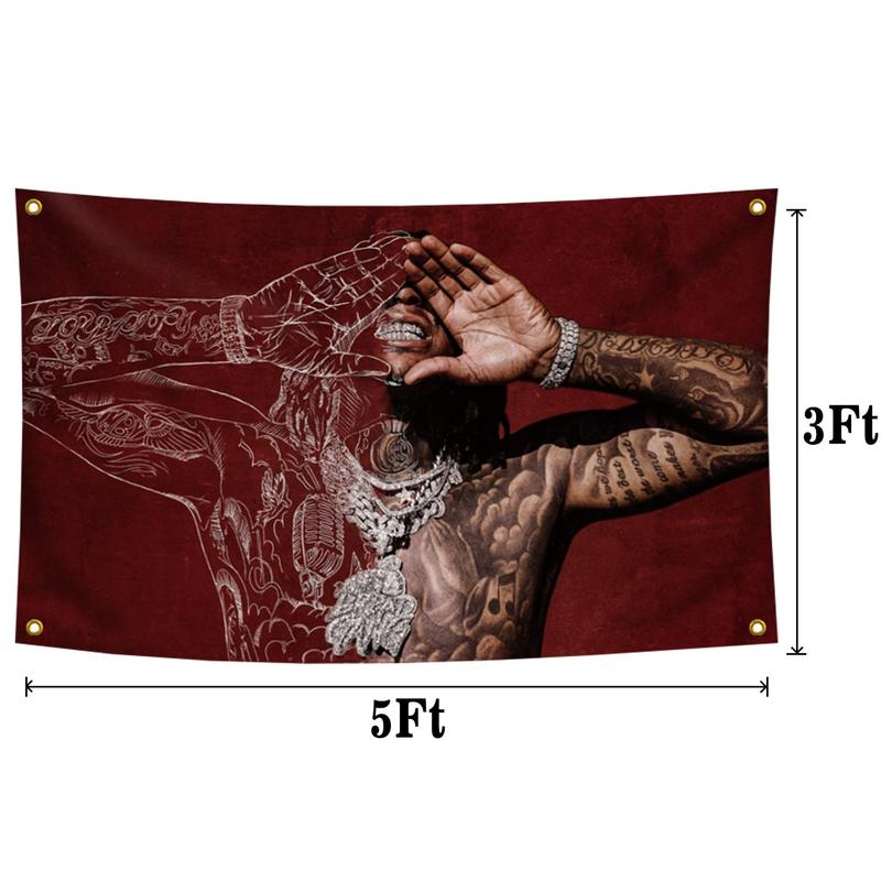 Moneybg Yo Speak Now rapper Flag 3x5 Ft Tapestry Decor