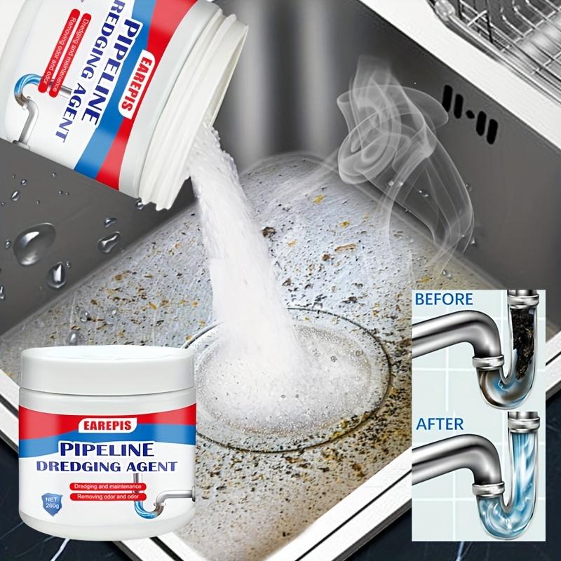 [Customer Favorite] Multi-Purpose Kitchen Drain Unclog Powder - Prevents Clogs, Dissolves Hair & Grease, Easy Clean for Sinks and Pipes