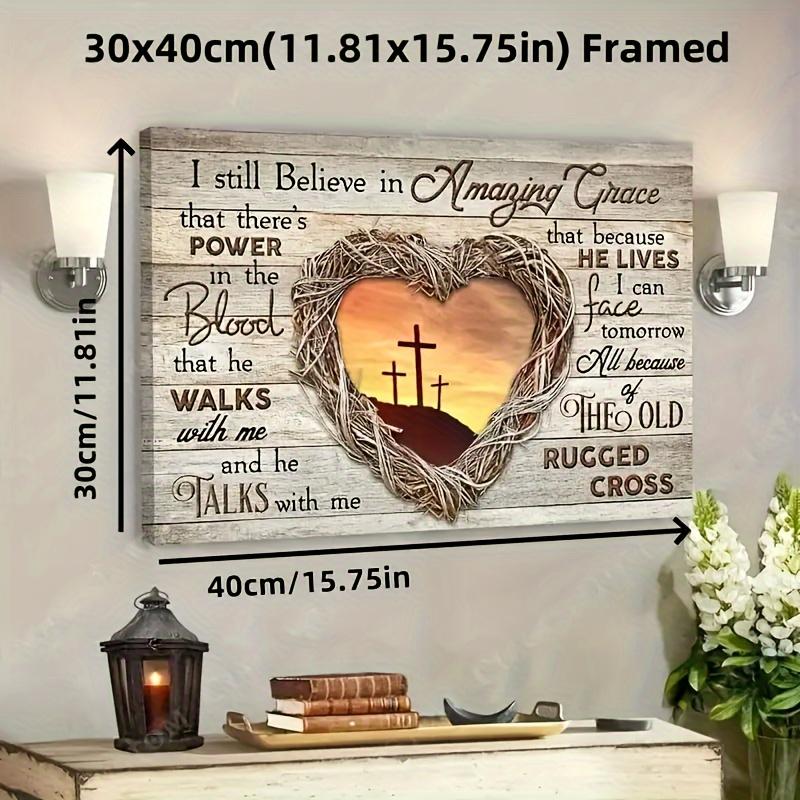 Wood Framed Canvas,Sunset Painting,God Landscape Canvas,Gift For Christian,wall decoration photo artistic room prin Decor Poster Ornaments