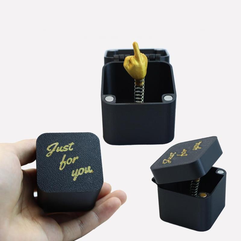 Creative Surprise Finger Gesture Design Gift Box - Funny Christmas Gift for Friends & Family