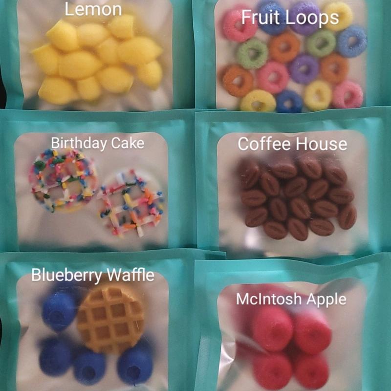 10 Sample Packs Of Wax Melts