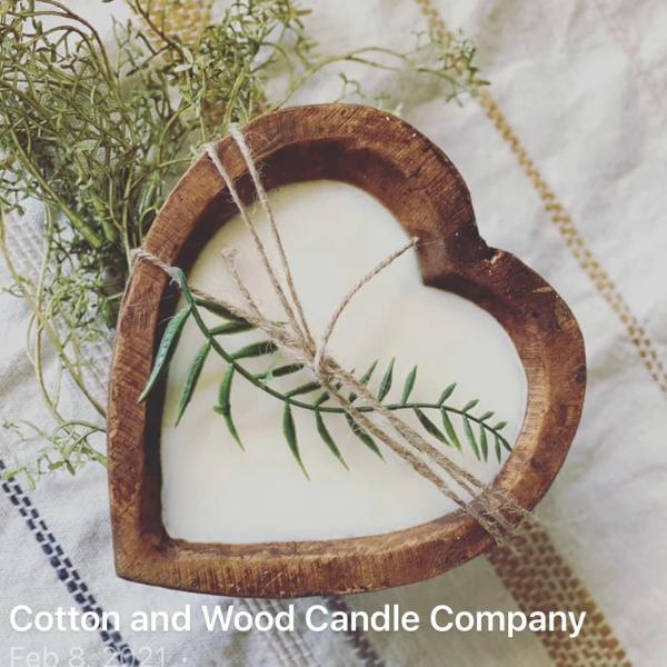 Wood Dough Bowl Candle | Handmade Soy Candle | Rustic Farmhouse Decor