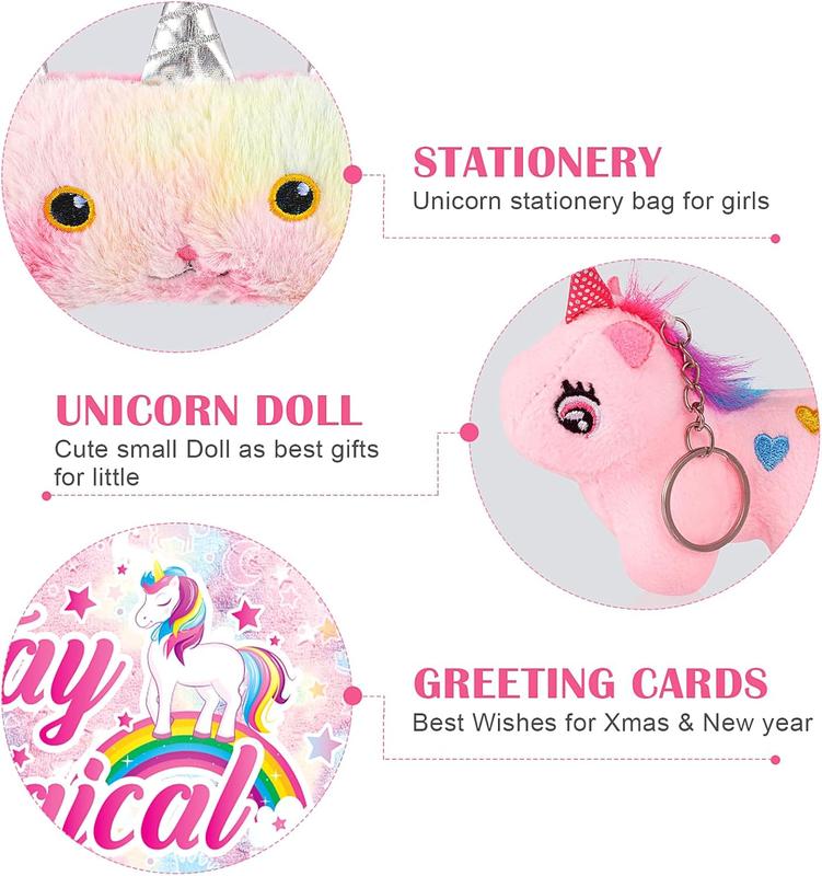 Unicorn Gift Set for Girls Age 3,4,5,6,7,8,9,10,11,12, Birthday Gifts for Girls, Thanksgiving Day Gifts for Girls,Christmas Gfits for Girls Glow in Dark Blanket