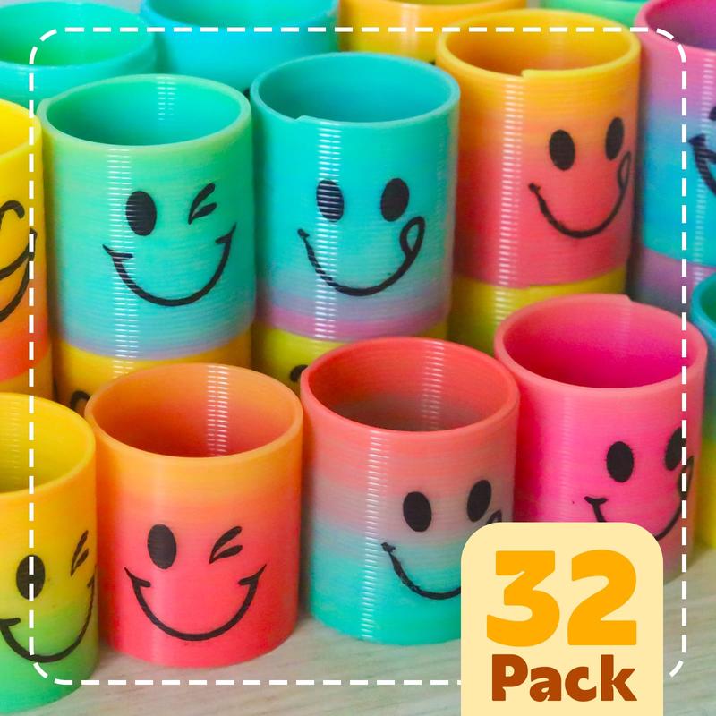 32-Pack Mini Spring Party Favors in Fun Gift Bags for Birthdays, Classroom Prizes, and Small Toy Gifts