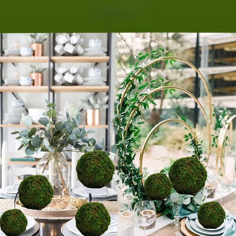 Green Moss Decorative Ball,Handmade (3.5