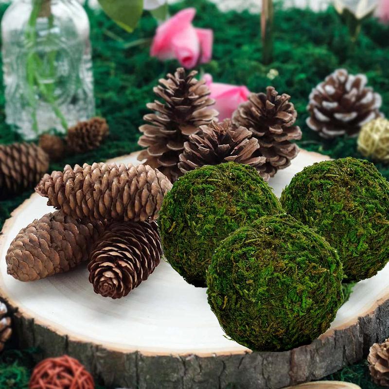 Green Moss Decorative Ball,Handmade (3.5