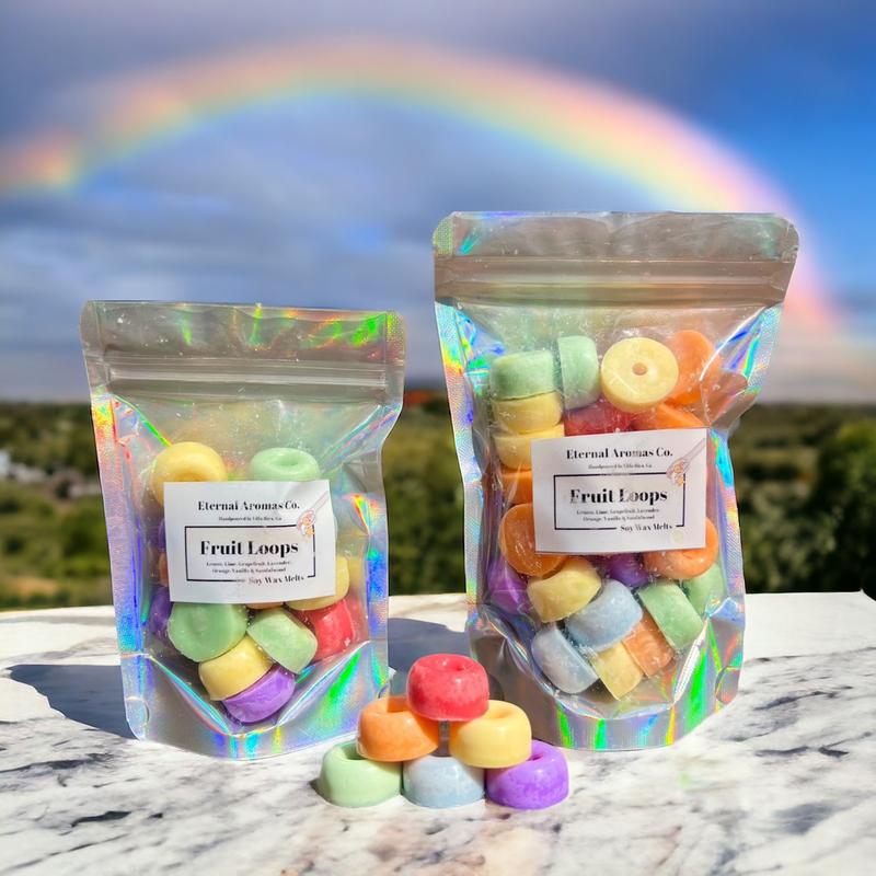 Fruity Cereal Wax Melts | Soy Wax Melts | Fruity Cereal Scented Wax | Fruit Loops Candle Wax Gift Aroma