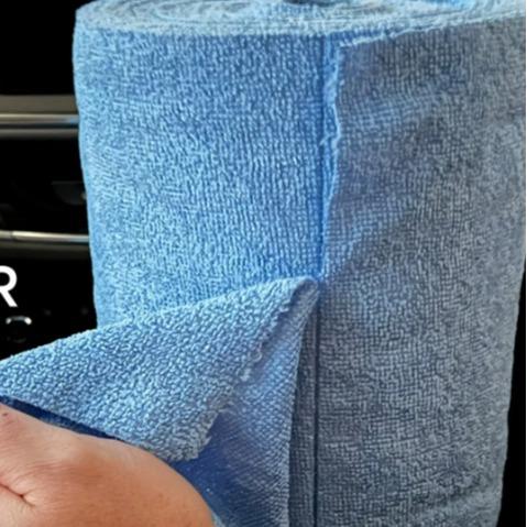 Tear Away Multi-Purpose Microfiber Towel Roll, 75 Pack - Ideal for Toilets and Wipes Cleaning