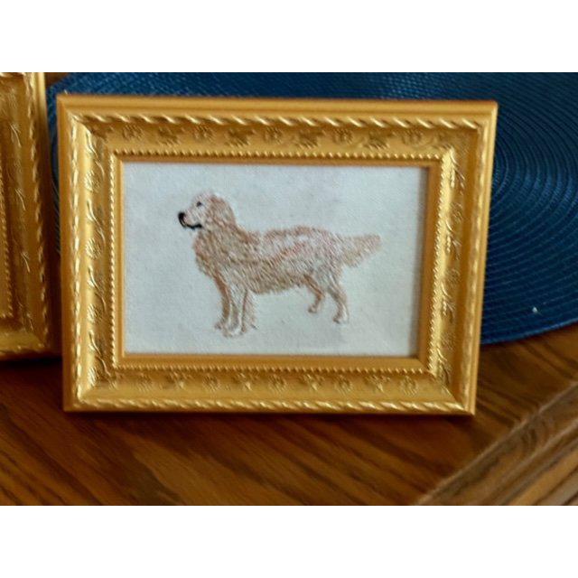 Golden Retreiver Machine Embroidered and Framed!  Other Breeds Available!