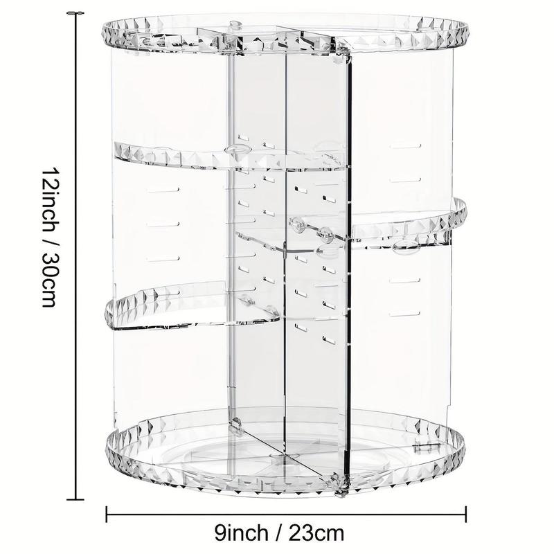 360° Rotating Makeup Organizer, Multi Layer Clear Large Capacity Spinning Skincare Organizer,  Vanity Organizer Desk Accessories, Storage Holder for Home Bedroom Bathroom, Gifts for Girlfriend