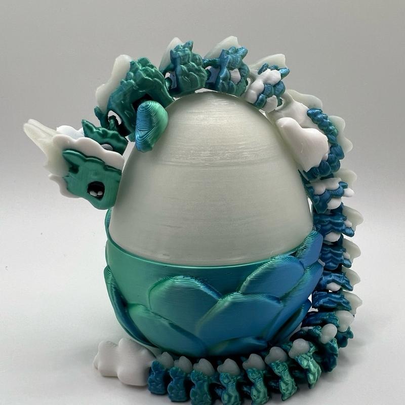 Vik’s 3D Kaida - 8” & 16” Dragon - Cute Multi Color Egg desk buddy collectibles decor