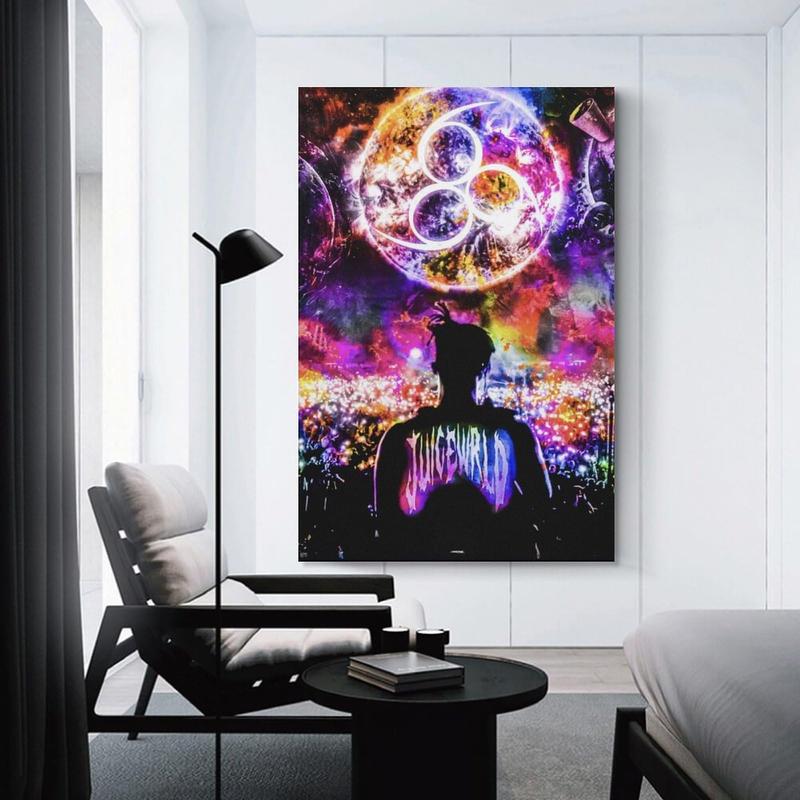 Juice Wrld  Canvas Poster Wall Art Print Paintings Room Decoration