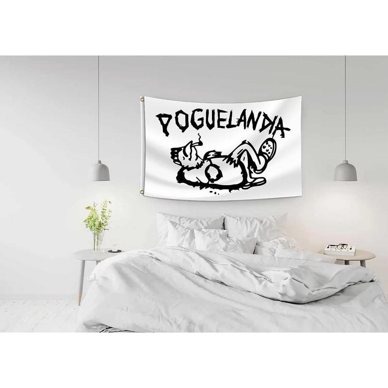 Poguelandia Flag 40x60inch Printed OBX Funny Chicken Flag Banner Tapestry OBX Flag Outer Banks Banner Pogue Life Poster for Outdoor Garden College Dorm Men Cave