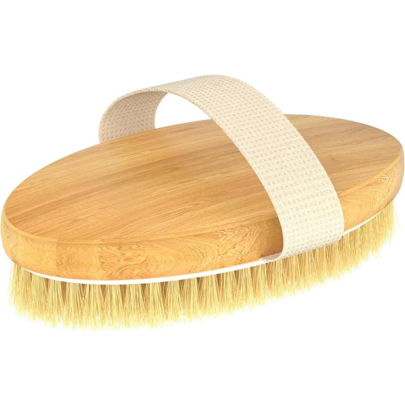 Dry Brushing Body Brush, Exfoliating Body Scrubbers, Natural Bristles for Dry Skin, Improve Circulation, Stop Ingrown Hairs, Reduce Acne and Cellulite(Creative Life Pavilion) Accessories