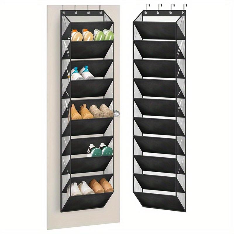 10 Tier Over The Door Shoe Organizer, 1 Count Deep Pockets Large Hanging Shoe Storage Bag, Shoe Holder Hanger for Sneakers Boots