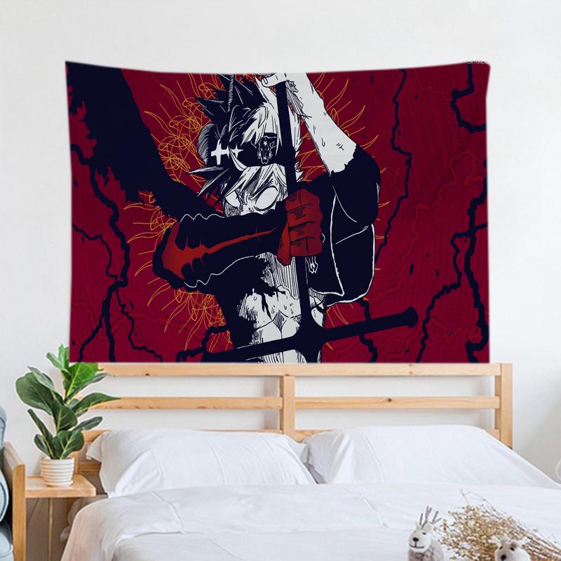 BLACK CLOVERS Room Decorations for Bedroom Anime Tapestry Wall Hanging Home Decoration Tapestries Tapries Decor Aesthetic Decors