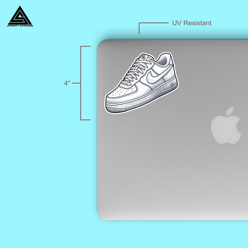 Air Force Sticker || vinyl sticker, water bottle sticker, tumbler sticker, laptop decals, waterproof sticker, air, force, shoes