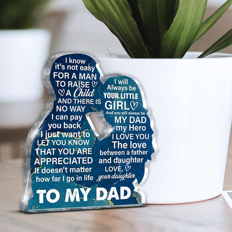 Gifts for Dad From Daughter, Dad Gift for Father's Day Birthday Christmas,  Dad  Keepsake