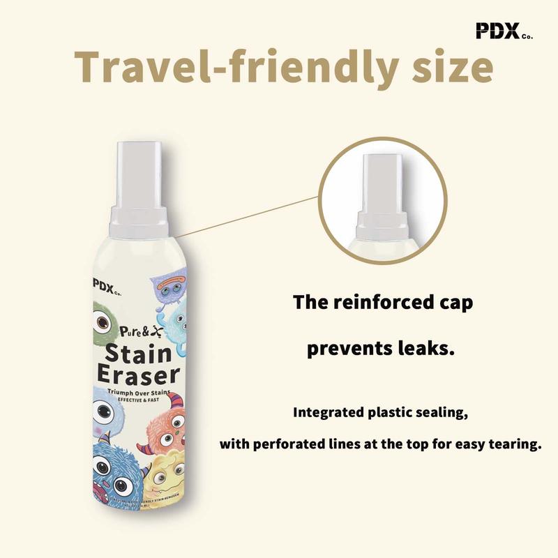 PDX Pure&X Stain Eraser Spray - No Dry Cleaning Food, Grease, Underwear Fabric,Collars, car seats, curtains, sofas Fabric，Coffee Off Laundry, oil stain stain  remover