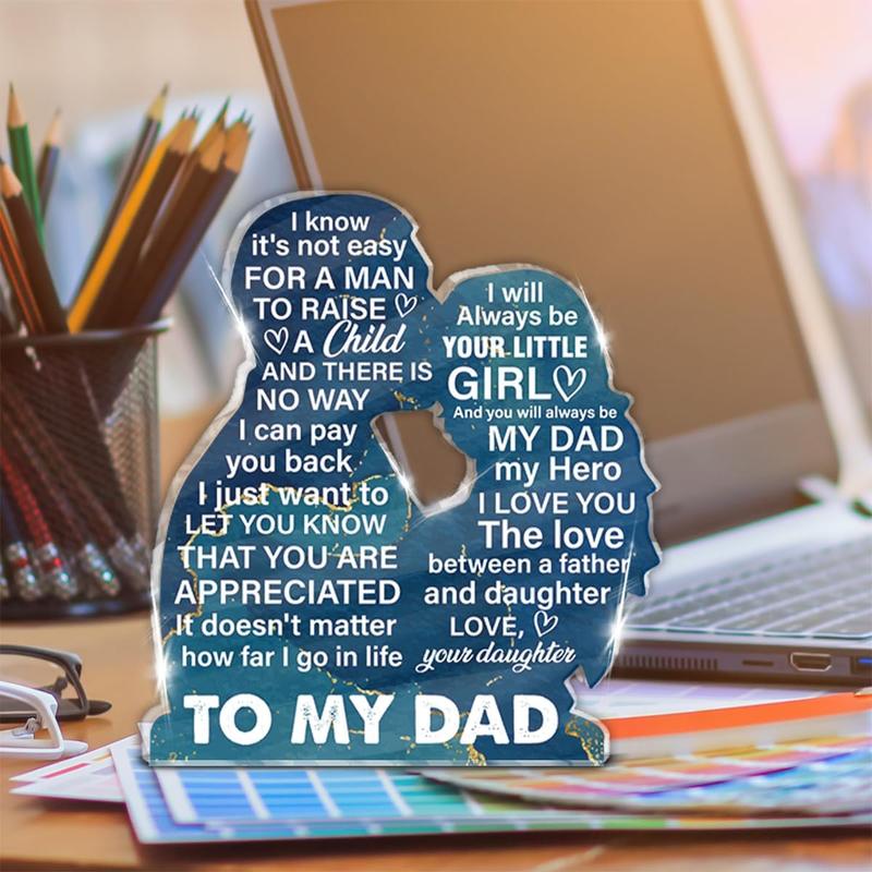 Gifts for Dad From Daughter, Dad Gift for Father's Day Birthday Christmas,  Dad  Keepsake