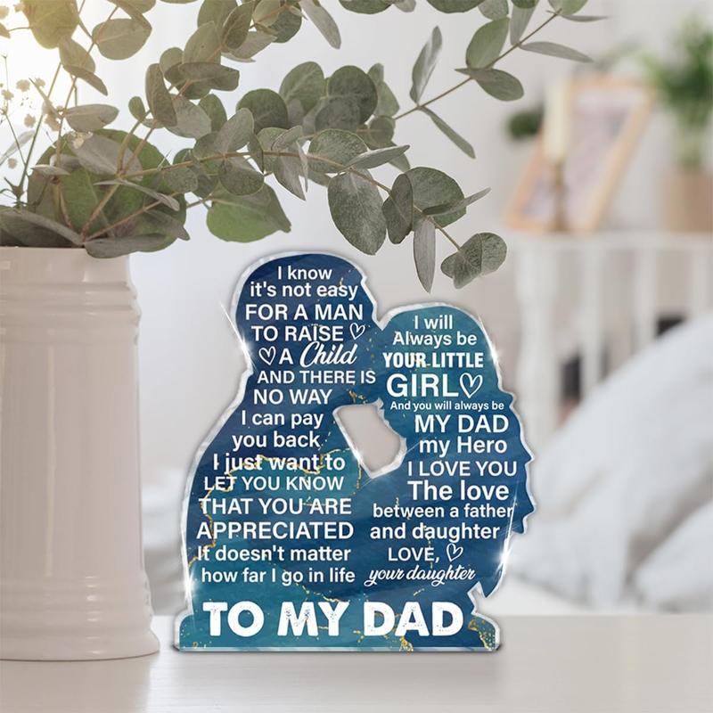 Gifts for Dad From Daughter, Dad Gift for Father's Day Birthday Christmas,  Dad  Keepsake