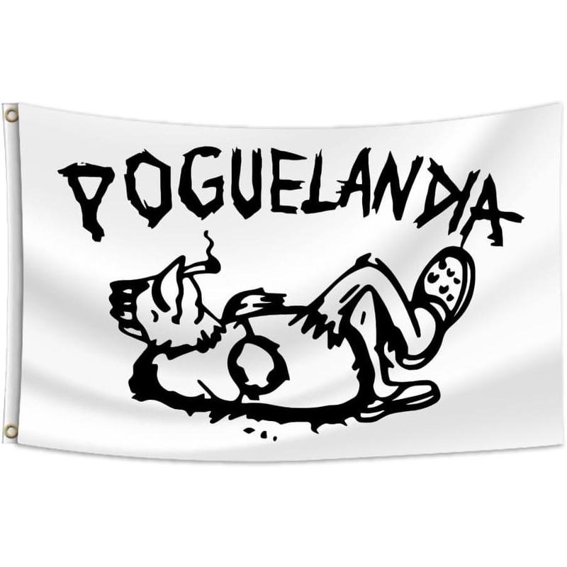 Poguelandia Flag 40x60inch Printed OBX Funny Chicken Flag Banner Tapestry OBX Flag Outer Banks Banner Pogue Life Poster for Outdoor Garden College Dorm Men Cave