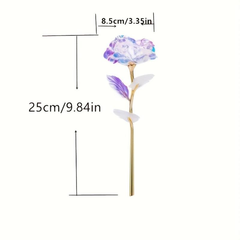 Artificial Rose Flower, Eternal Rose Flower Ornaments, Glitter Rose, Glitter Decorative Flower for Wedding Birthday Gift, Decorations for Room