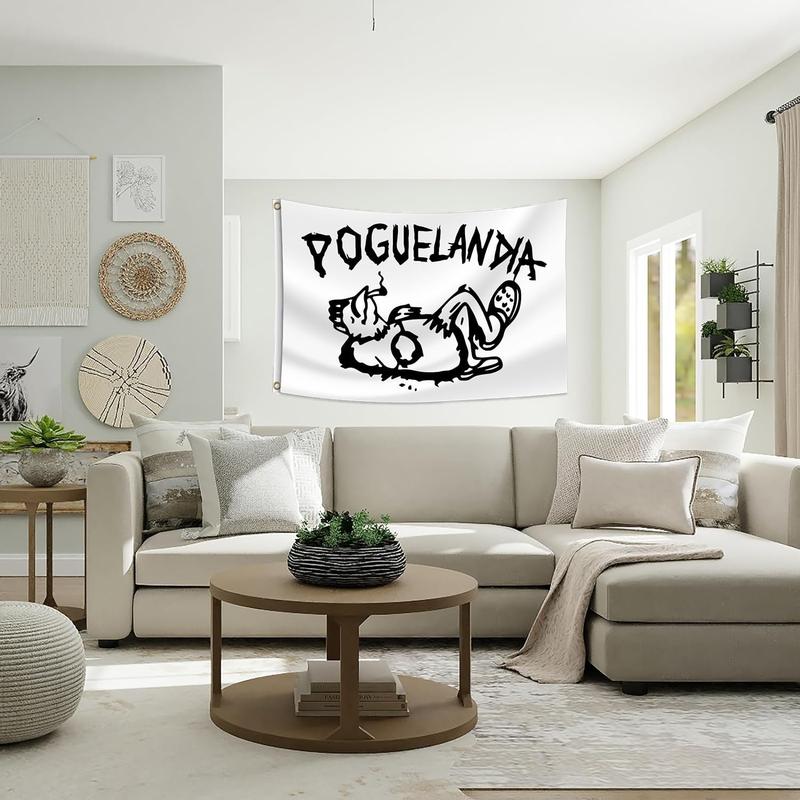 Poguelandia Flag 40x60inch Printed OBX Funny Chicken Flag Banner Tapestry OBX Flag Outer Banks Banner Pogue Life Poster for Outdoor Garden College Dorm Men Cave