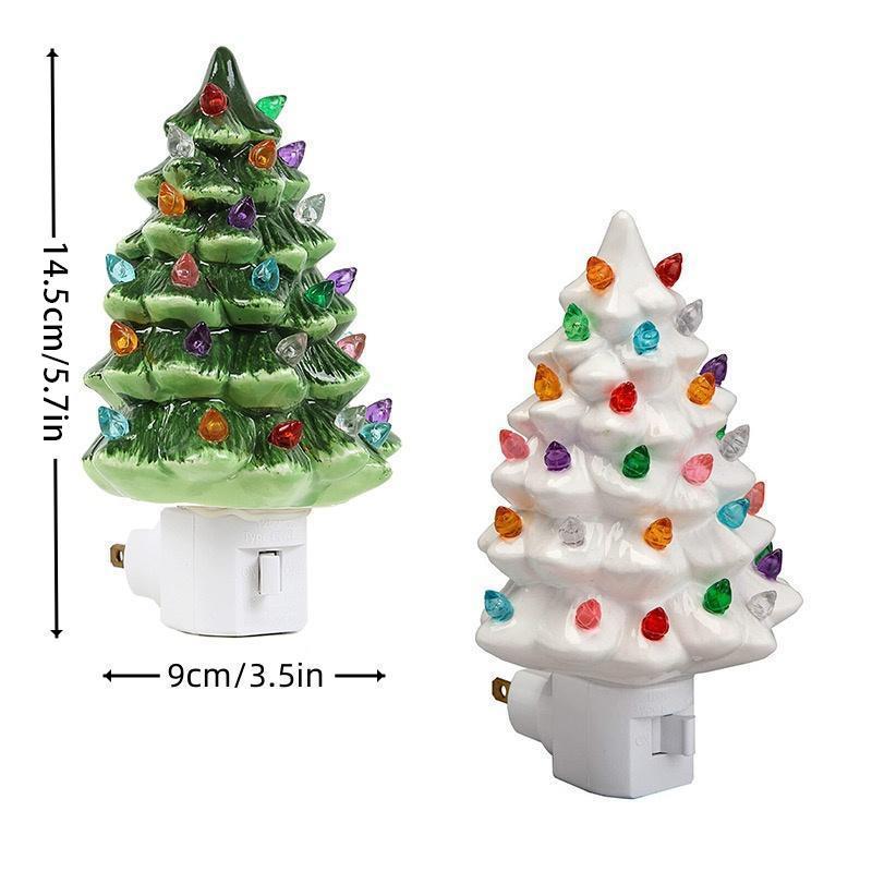 Christmas Tree Shaped Night Light, 1 Count Decorative Light with On off Switch, Home Bedroom Living Room Decorative Light, Christmas Gifts