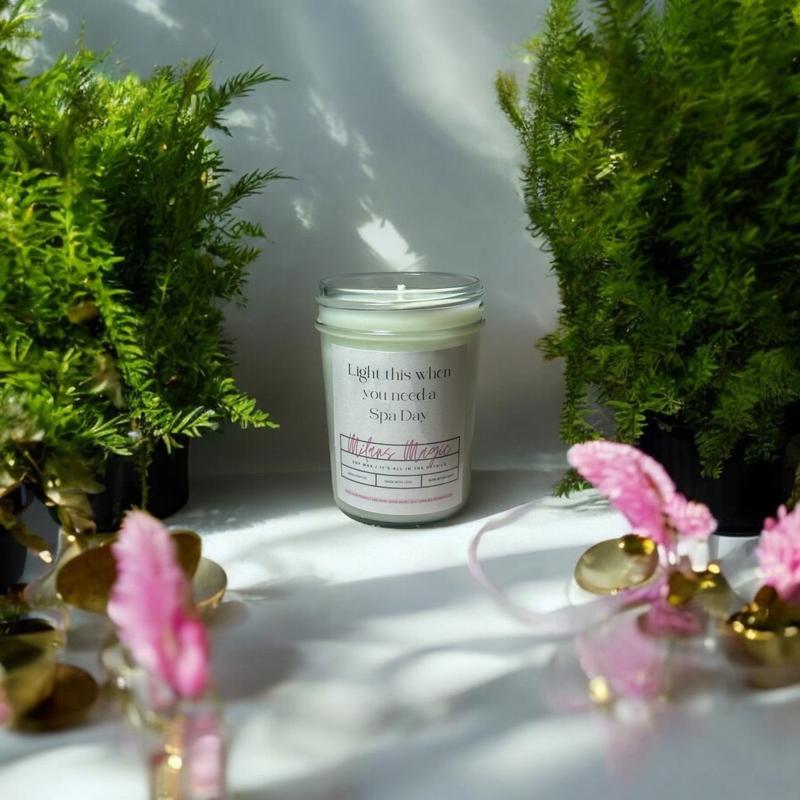 Light This When You Need A Spa Day Relaxation Meditation Aromatherapy Candle - Perfect for Home Decor wax candle Room Scent