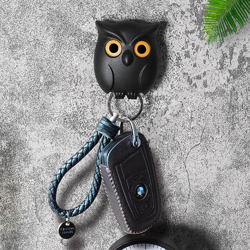 Cute Owl Magnetic Key Holder - Perfect for Home Organization, Durable ABS Material Christmas Gift