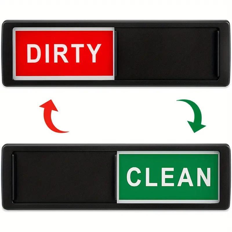 Clean Dirty Magnetic Sign, 1 Count Clean Dirty Sliding Magnetic Sign, Kitchen Decorative Sign, Home Decor Supplies, Kitchen Gadgets