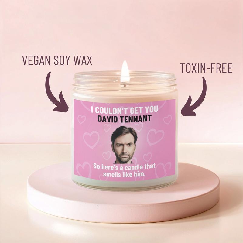 Smells like David Tennant Candle | David Tennant Doctor Who Fan Gift, Best Friend Gifts, Fandom Inspired Candle | Soy Wax Scent Candle