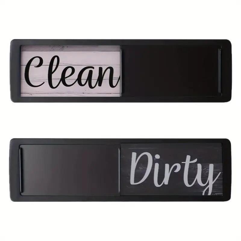 Clean Dirty Magnetic Sign, 1 Count Clean Dirty Sliding Magnetic Sign, Kitchen Decorative Sign, Home Decor Supplies, Kitchen Gadgets