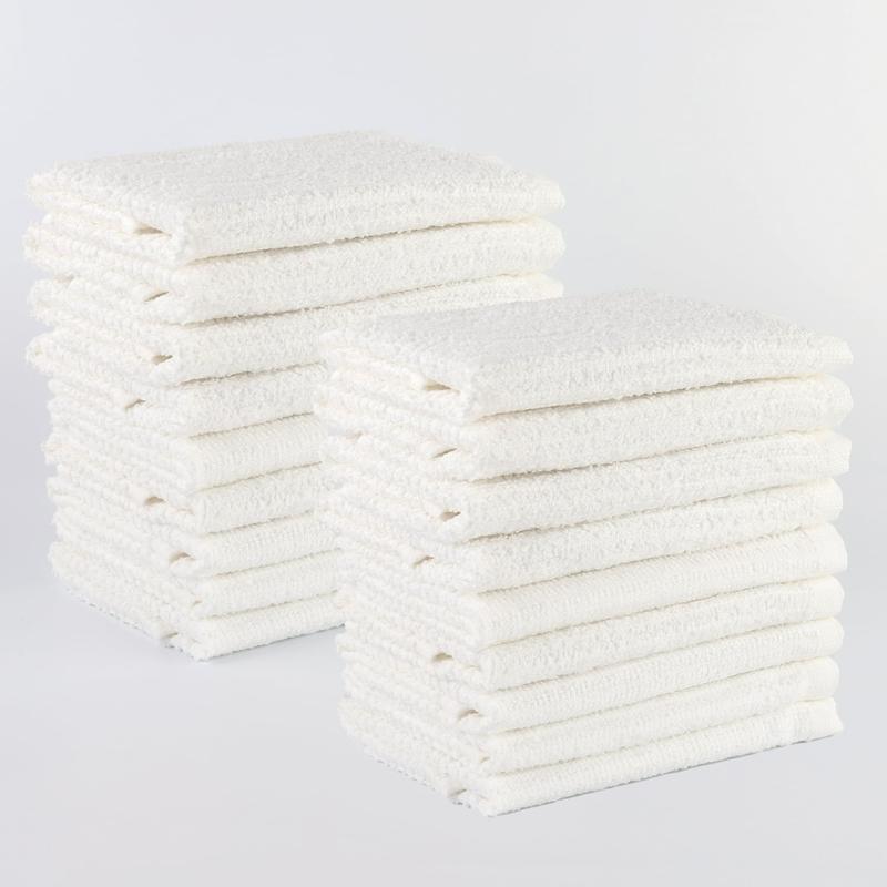 Mainstays 18-Piece Kitchen Bar Mop Dishcloth Set, White