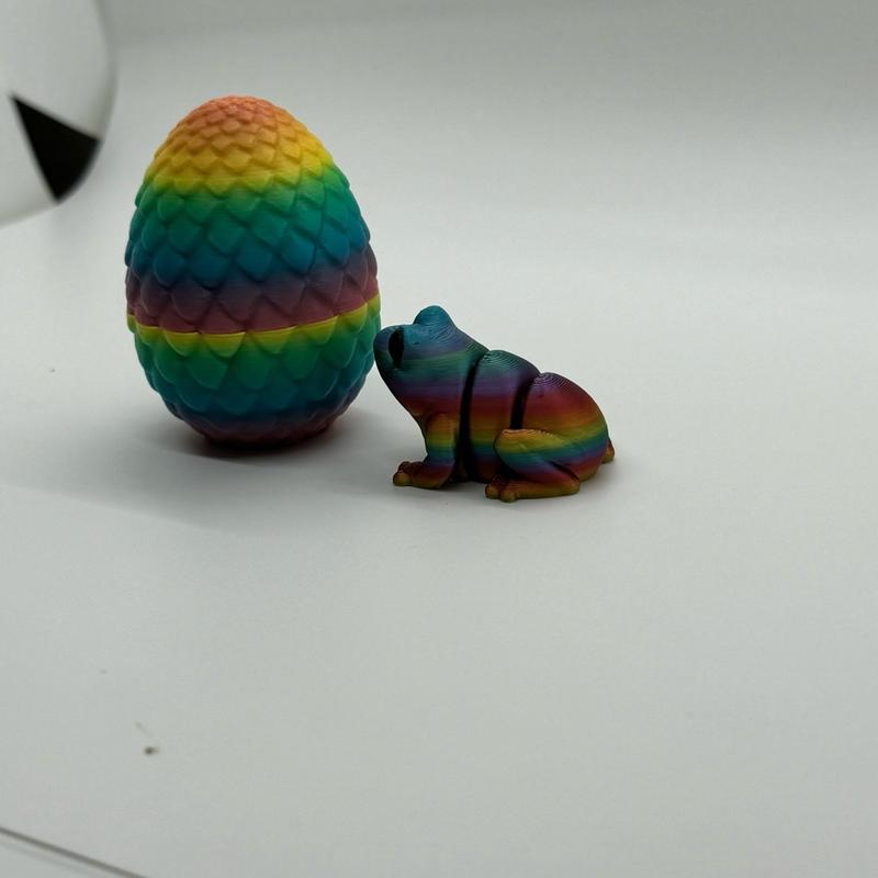 3D Printed Frog with Egg!