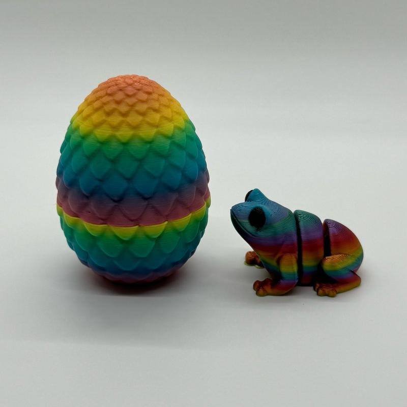 3D Printed Frog with Egg!