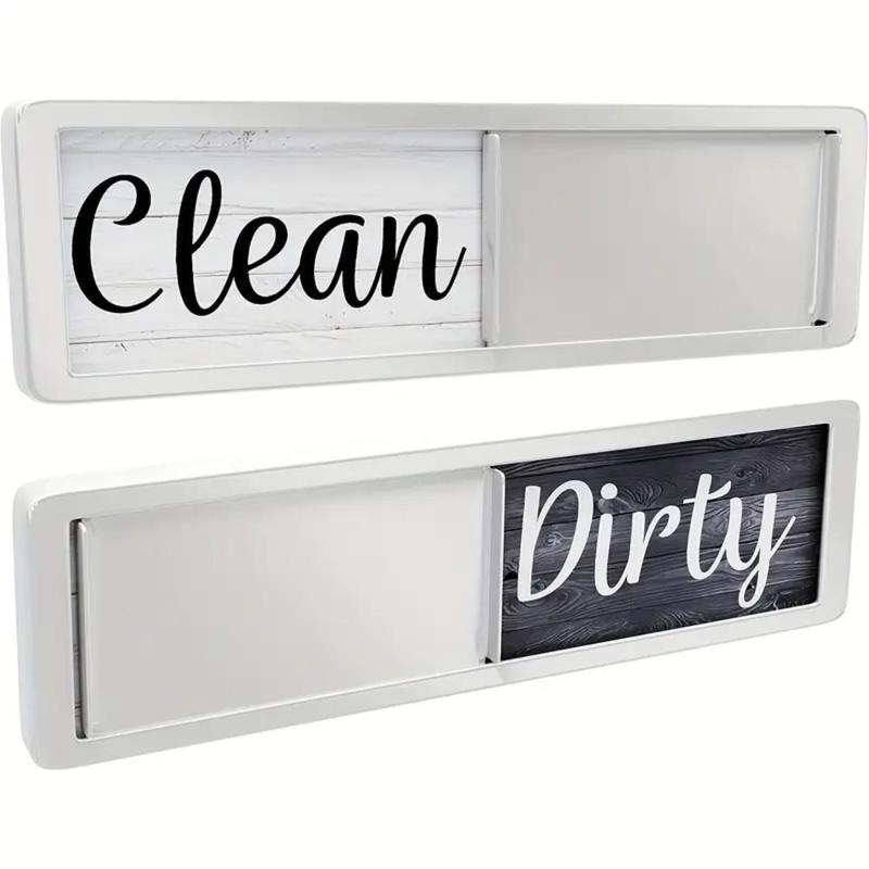 Clean Dirty Magnetic Sign, 1 Count Clean Dirty Sliding Magnetic Sign, Kitchen Decorative Sign, Home Decor Supplies, Kitchen Gadgets