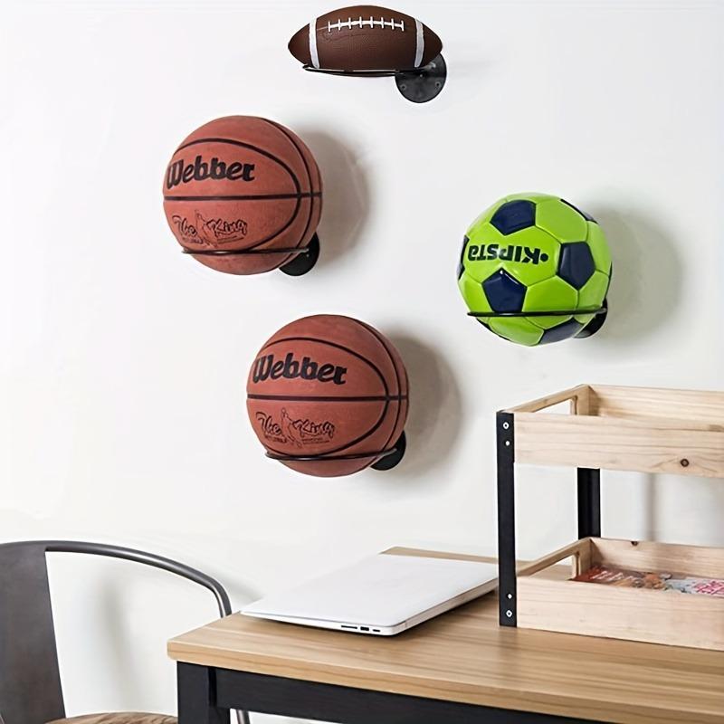 Wall Mounted Basketball Storage Rack, 1 Count Basketball Storage Tools, Multifunctional Organiser Circle Hat Steel Holder for Home, hoops, ballislife, playoffs