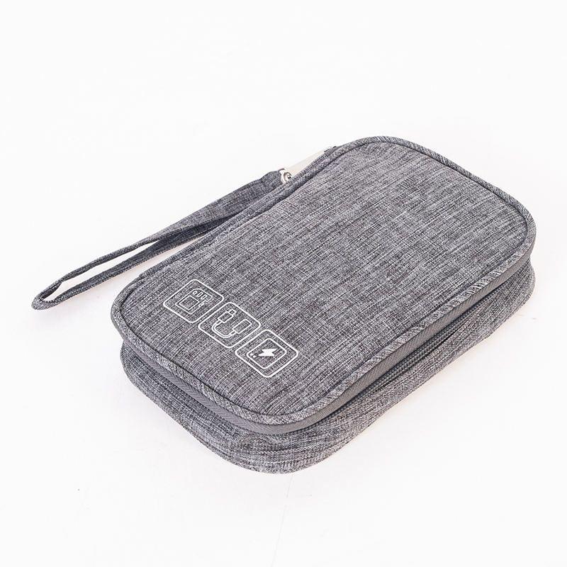 Travel Cable Organizer Bag, Electronic Accessories Case with Zipper, Portable Electronic Storage Bag, for Cord Phone Charger Flash Drive Phone SD Card