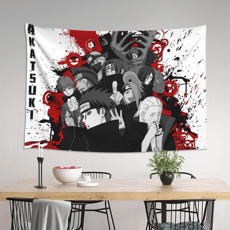 Animation Tapestry Cartoon Ninja pattern Poster Wall,Dormitory Room Home Decoration Bedroom Living Art Wall.60x40in